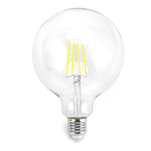 B.V. LED Izzó FILAMENT G125 E27/8W/230V 6500K