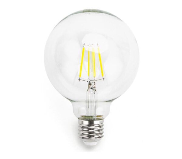 B.V. LED Izzó FILAMENT G95 E27/4W/230V 6500K