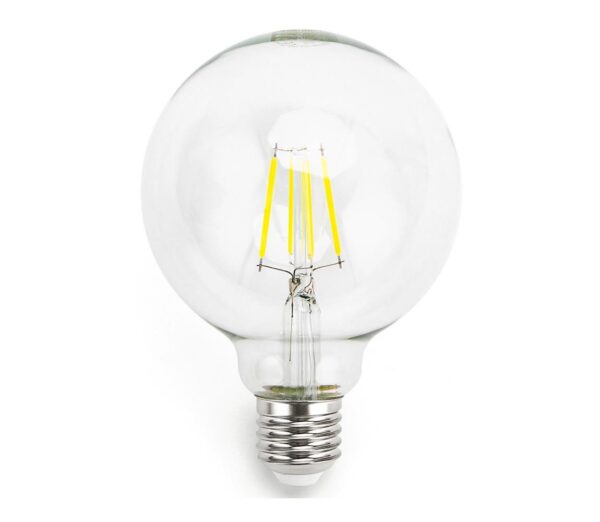 B.V. LED Izzó FILAMENT G95 E27/6W/230V 6500K