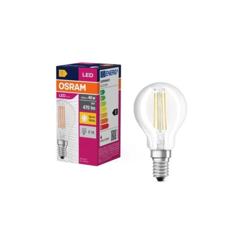 Osram LED Izzó FILAMENT P40 E14/4W/230V 2700K