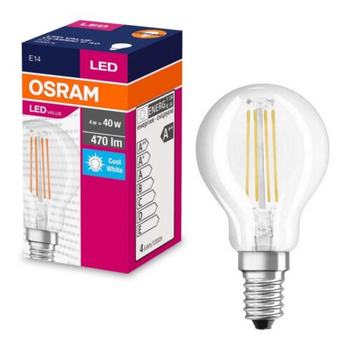 Osram LED Izzó FILAMENT P40 E14/4W/230V 4000K