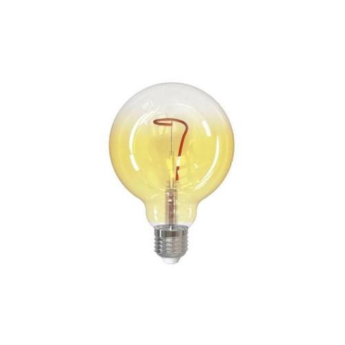 LED Izzó FILAMENT SHAPE G95 E27/4W/230V 1800K sárga
