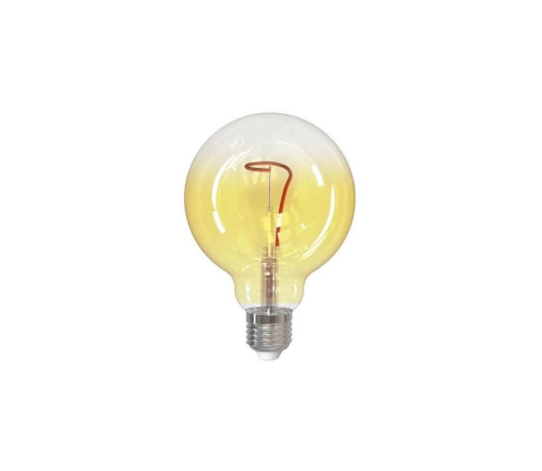 LED Izzó FILAMENT SHAPE G95 E27/4W/230V 1800K sárga