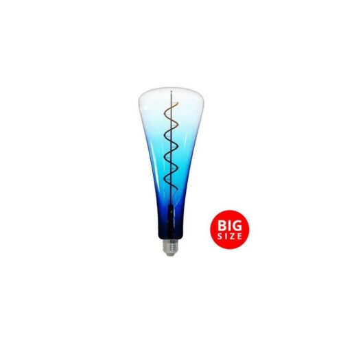 LED Izzó FILAMENT SHAPE T110 E27/5W/230V 1800K kék