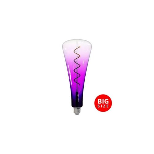 LED Izzó FILAMENT SHAPE T110 E27/5W/230V 1800K lila