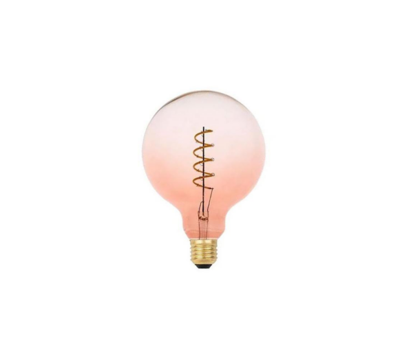 LED Izzó FILAMENT SPIRAL G125 E27/4W/230V 2000K rózsaszín