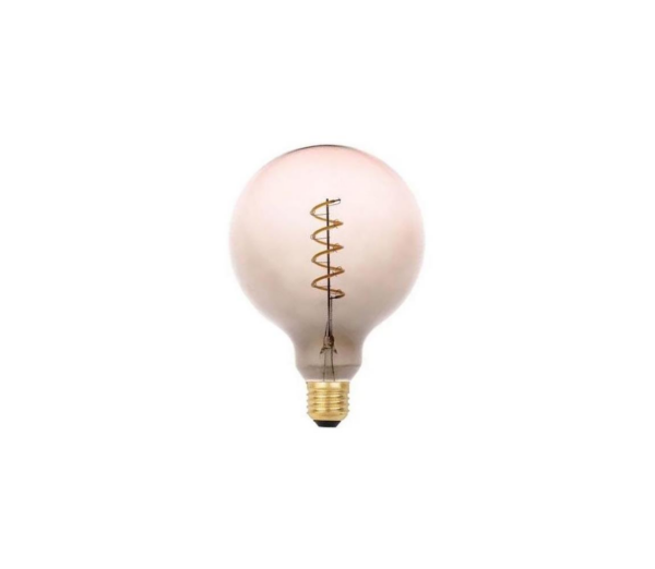 LED Izzó FILAMENT SPIRAL G125 E27/4W/230V 2000K szürke/rózsaszín