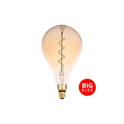 LED Izzó FILAMENT SPIRAL VINTAGE A165 E27/4W/230V 2000K