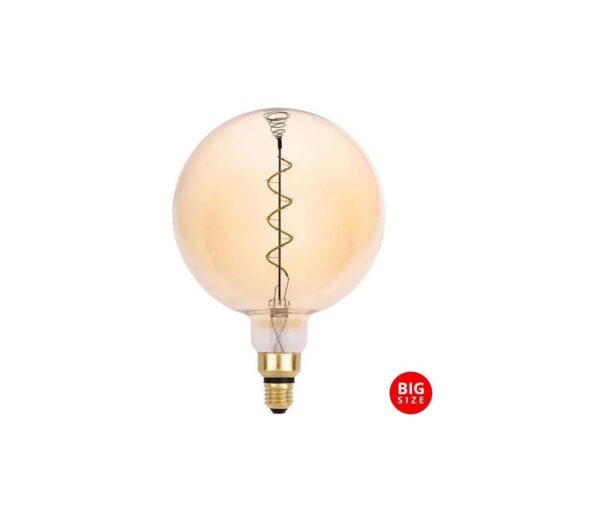 LED Izzó FILAMENT SPIRAL VINTAGE G200 E27/4W/230V 2000K