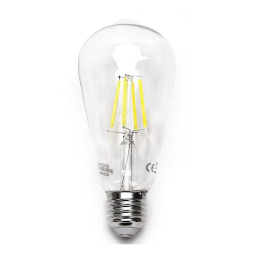 B.V. LED Izzó FILAMENT ST64 E27/6W/230V 6500K