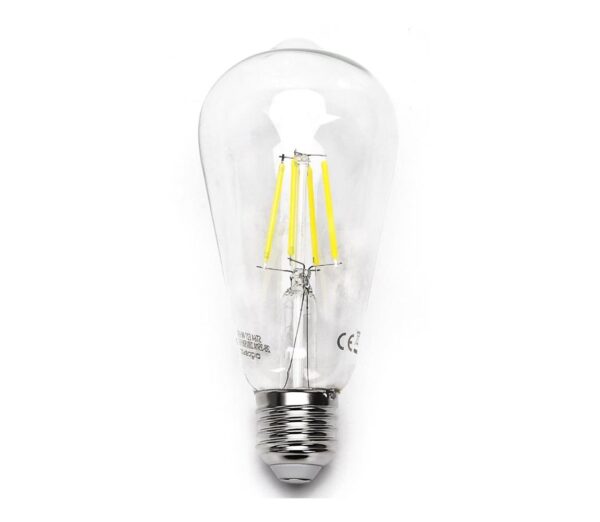B.V. LED Izzó FILAMENT ST64 E27/6W/230V 6500K