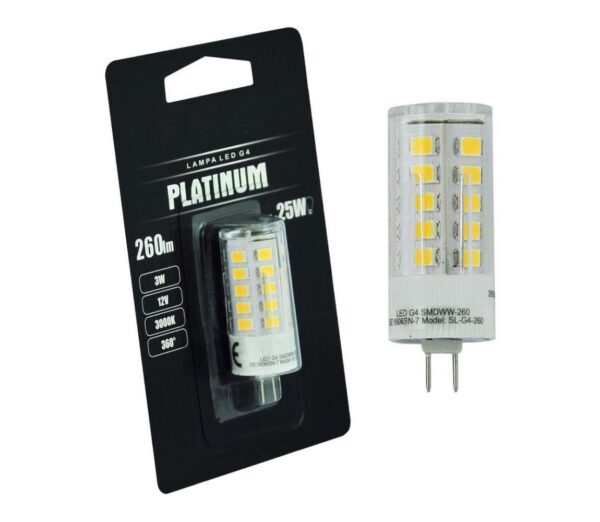 LED Izzó G4/3W/12V 3000K
