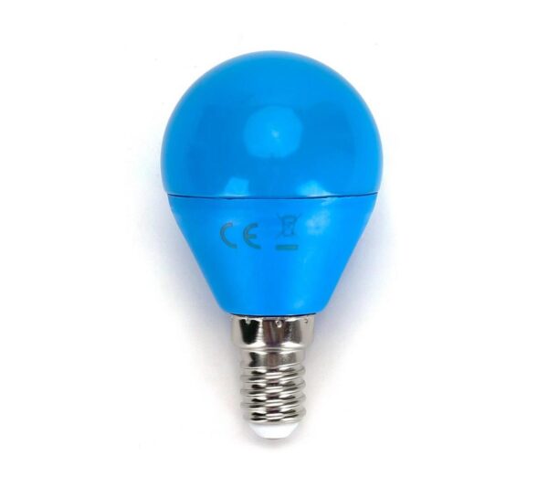 B.V. LED Izzó G45 E14/4W/230V blue