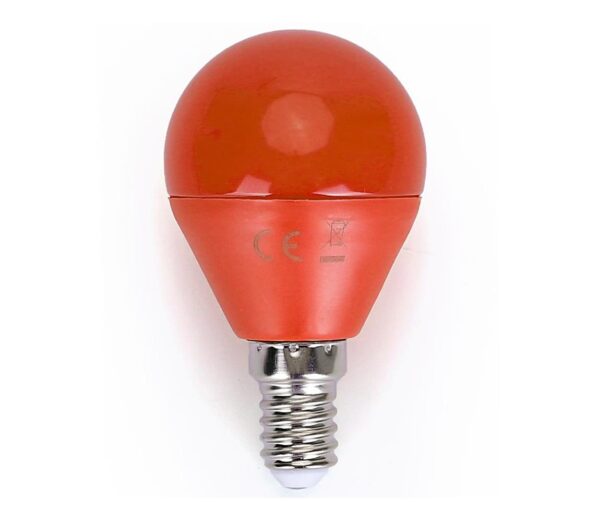 B.V. LED Izzó G45 E14/4W/230V narancssárga