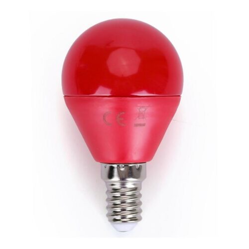 B.V. LED Izzó G45 E14/4W/230V piros
