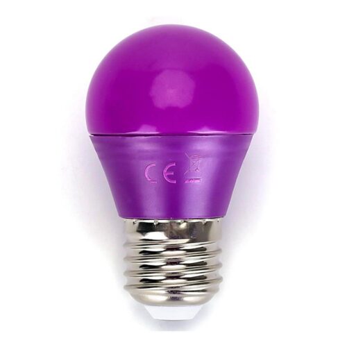 B.V. LED Izzó G45 E27/4W/230V lila