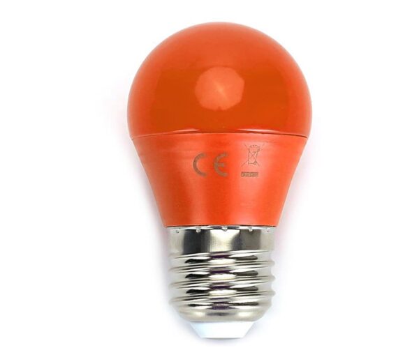B.V. LED Izzó G45 E27/4W/230V narancssárga