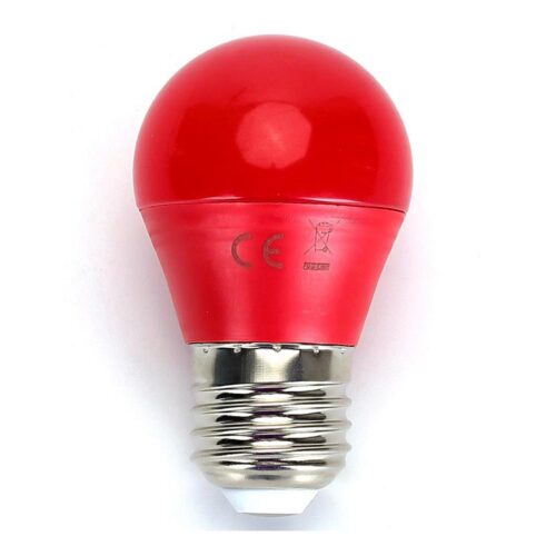 B.V. LED Izzó G45 E27/4W/230V piros