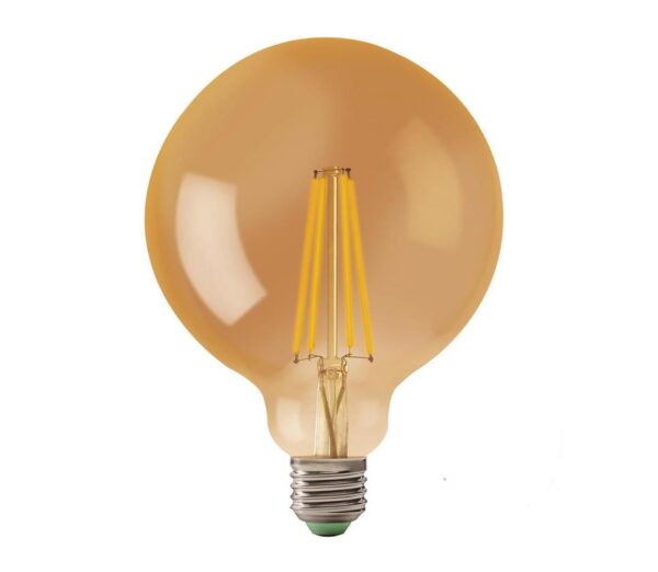 LED Izzó LEDSTAR AMBER G125 E27/8W/230V 2200K