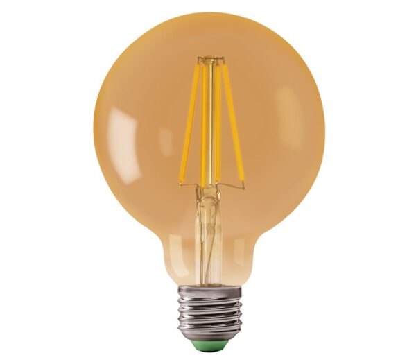 LED Izzó LEDSTAR AMBER G80 E27/8W/230V 2200K