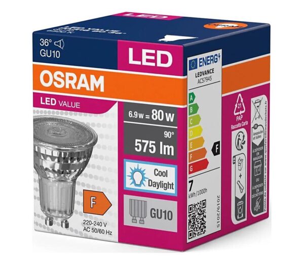 Osram LED Izzó PAR16 GU10/6