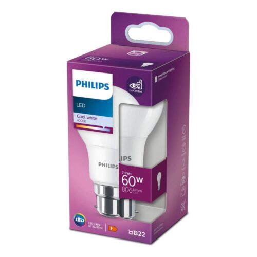 Philips LED Izzó Philips A60 B22/7