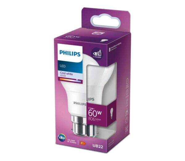 Philips LED Izzó Philips A60 B22/7