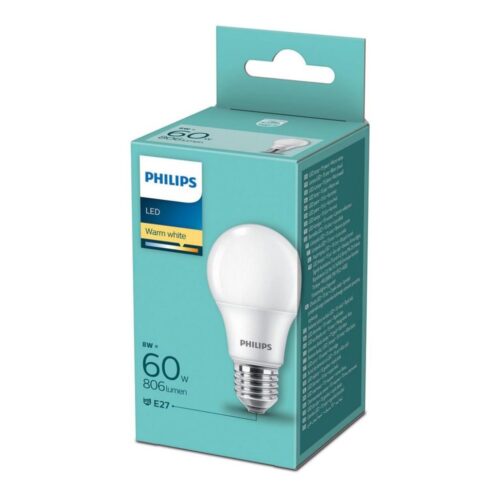 Philips LED Izzó Philips A60 E27/8W/230V 2700K