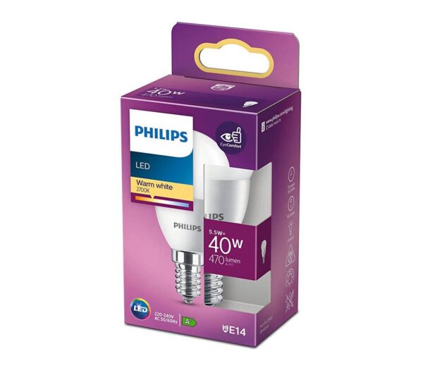 Philips LED Izzó Philips P45 E14/5