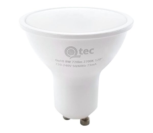 LED Izzó Qtec GU10/8W/230V 2700K