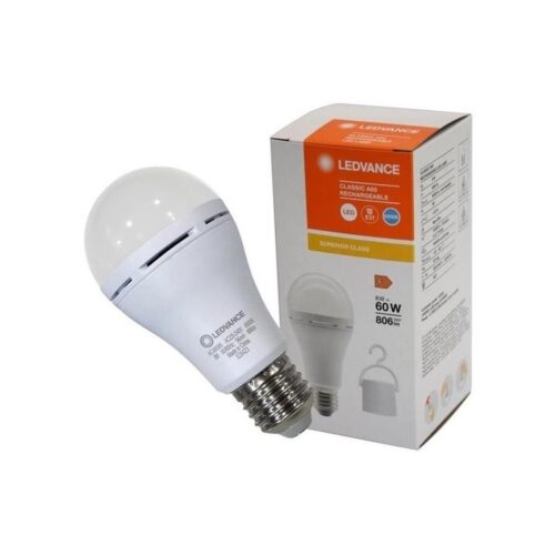 Ledvance LED Izzó RECHARGEABLE A60 E27/8W/230V 6500K