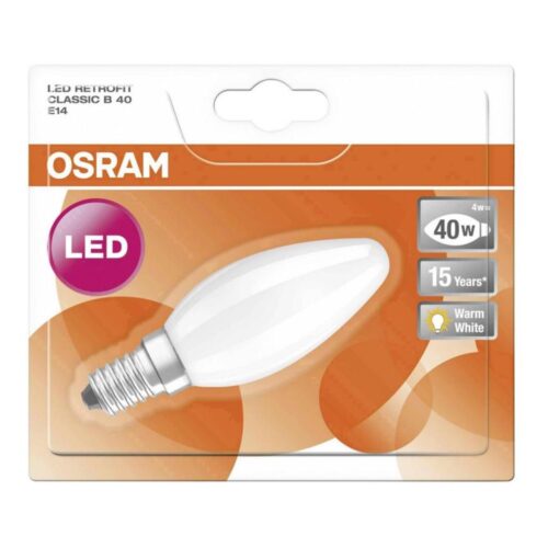 Osram LED Izzó RETROFIT B40 E14/4W/230V 2700K