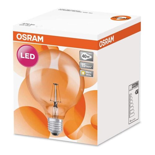 Osram LED Izzó RETROFIT E27/4W/230V 2700K