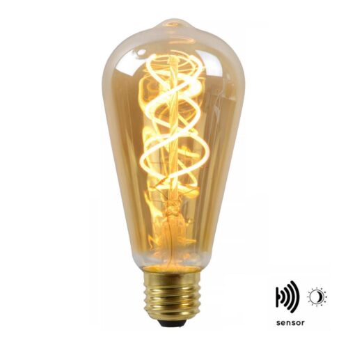 Lucide LED Izzó szürkületérzékelővel FILAMENT E27/4W/230V 2200K