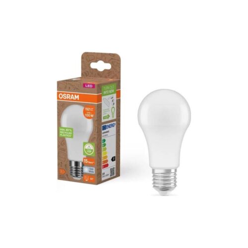 Osram LED Izzó újrahasznosított műanyagból A100 E27/14W/230V 4000K