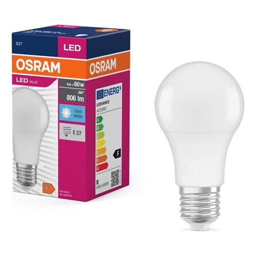 Osram LED Izzó VALUE A60 E27/8W/230V 4000K