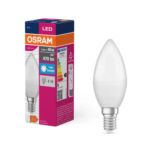Osram LED Izzó VALUE B40 E14/4