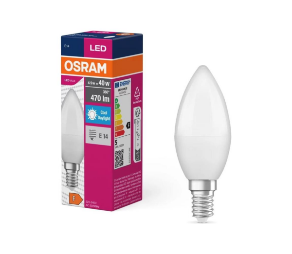 Osram LED Izzó VALUE B40 E14/4
