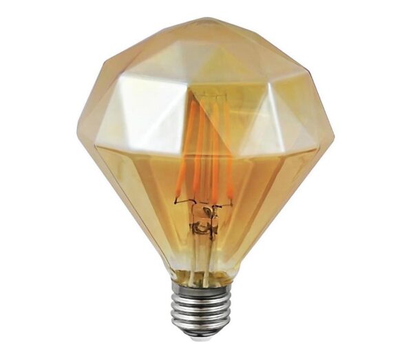 LED izzó VINTAGE AMBER E27/4W/230V 2700K