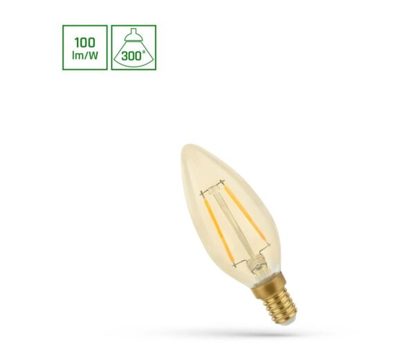 LED Izzó VINTAGE C35 E14/5W/230V 2400K