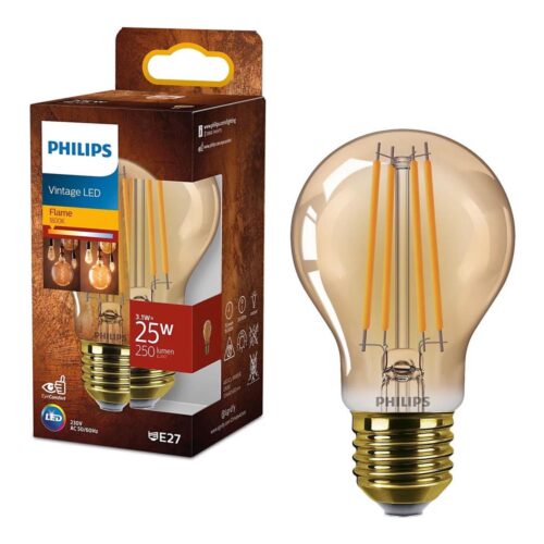 Philips LED Izzó VINTAGE Philips A60 E27/3