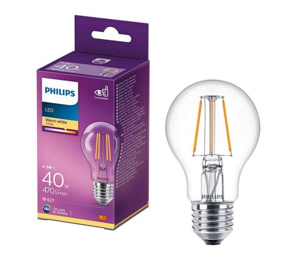 Philips LED Izzó VINTAGE Philips A60 E27/4
