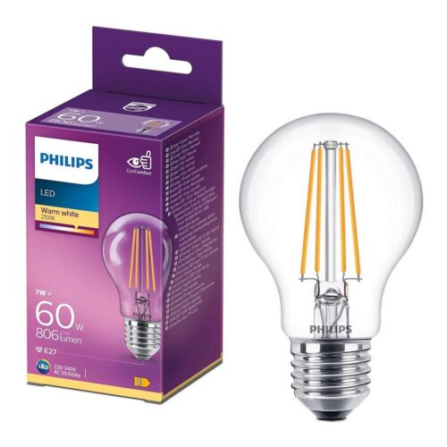 Philips LED Izzó VINTAGE Philips A60 E27/7W/230V 2700K