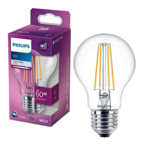 Philips LED Izzó VINTAGE Philips A60 E27/7W/230V 4000K