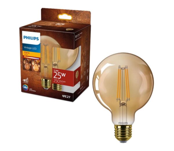 Philips LED Izzó VINTAGE Philips G95 E27/3