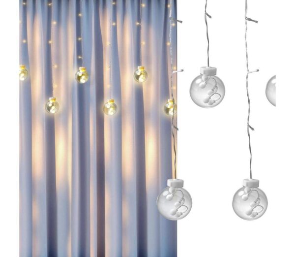 LED Karácsonyi függöny WISH BALLS 108xLED/8 funkciók 4