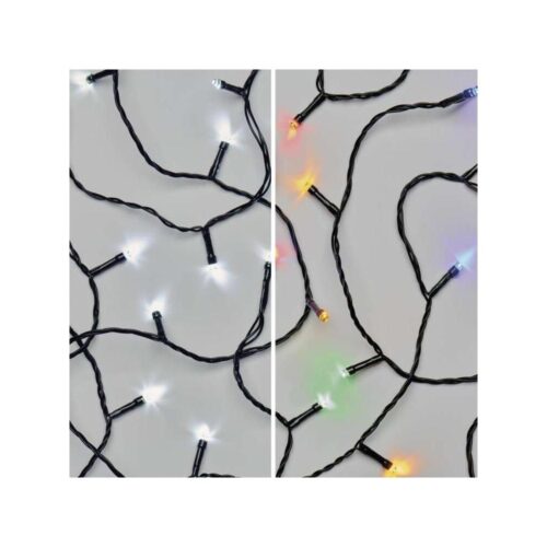 LED Karácsonyi kültéri lánc 100xLED/8 mód 15m IP44 hideg fehér/többszínű