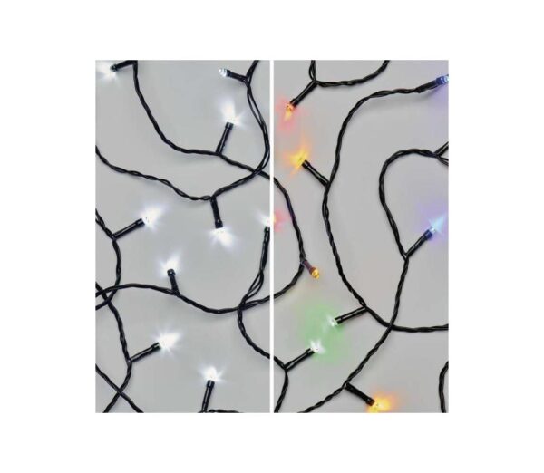 LED Karácsonyi kültéri lánc 100xLED/8 mód 15m IP44 hideg fehér/többszínű
