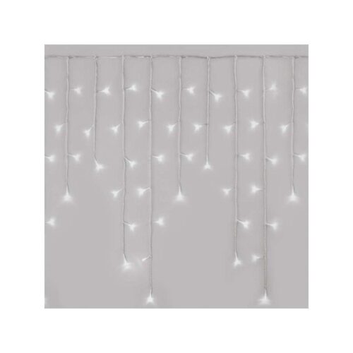 LED Karácsonyi kültéri lánc 300xLED/8 modes10m IP44 hideg fehér + távirányító