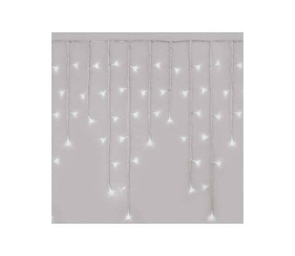 LED Karácsonyi kültéri lánc 300xLED/8 modes10m IP44 hideg fehér + távirányító